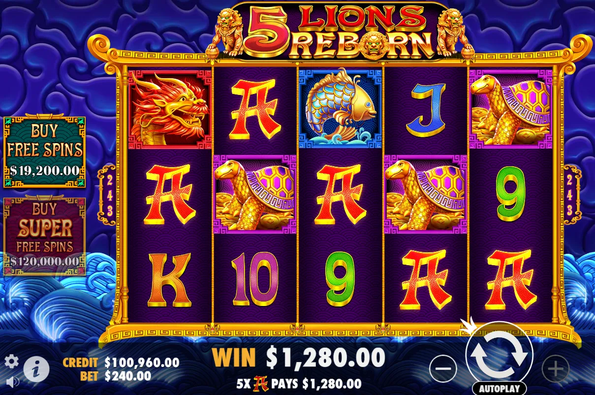 5 Lions Reborn Slot