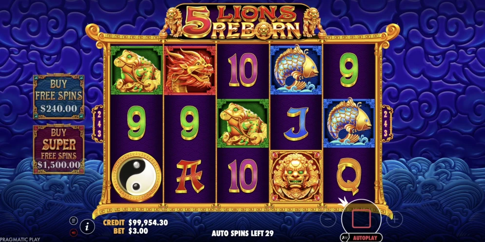 5 Lions Reborn Slot