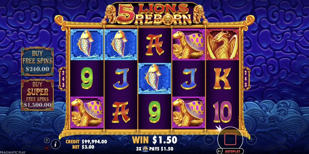 5 Lions Reborn Slot