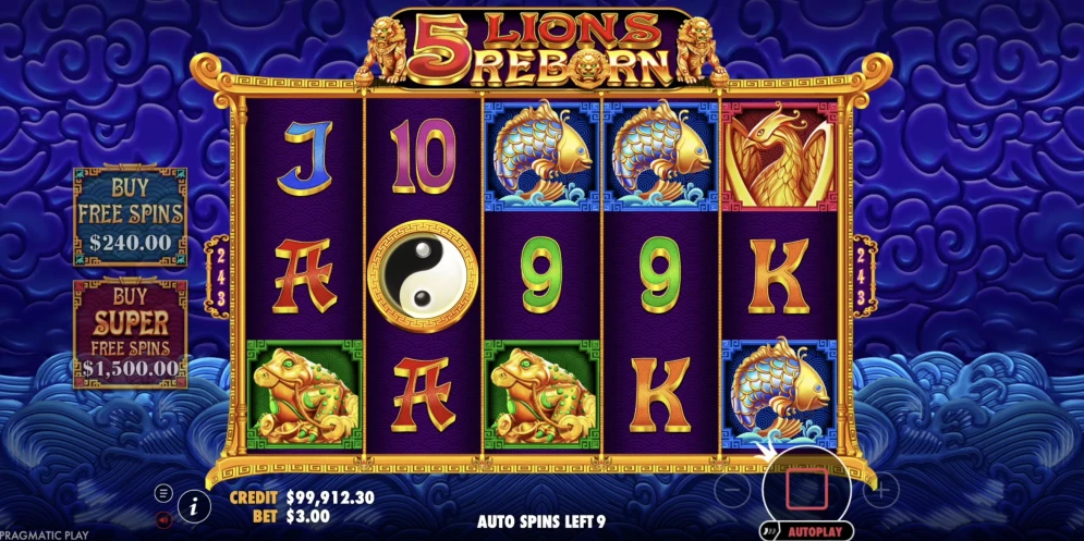 5 Lions Reborn Slot